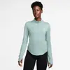 Image de Sweatshirt 1/2 zip femme Nike Swift Dri-fit Uv HQ0499-017 Bleu XS