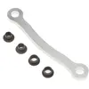 Image de Steering Drag Link, Silver: DBXL-E, MTXL LOS251052