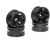 Image de 1.0 Rockster Wheels Noir (4pcs) - SCX24 - Axial AXI40002