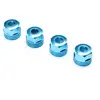 Image de Lower Shock Caps, Aluminum, King Blue (4): SBR 2.0 LOS253032