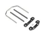 Image de Front Hinge Pin and Brace Set - Super Baja Rey - Losi LOS254048