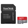 Image de SanDisk Ultra microSD UHS-I U1 64 Go 140 Mo/s + Adaptateur SD