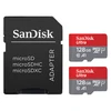 Image de SanDisk Ultra microSD UHS-I U1 128 Go 140 Mo/s (x2) + Adaptateur SD