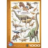 Image de Puzzle 1000 piÃ¨ces : Dinosaures de la pÃ©riode du Jurassique