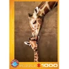 Image de Puzzle 1000 piÃ¨ces : Bisou d'une mÃ¨re girafe