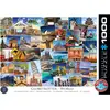 Image de Puzzle 1000 pièces : Globetrotter, Le monde EuroG-6000-0751