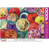 Image de Puzzle 1000 pièces : Parasols traditionnels en huile et papier EuroG-6000-5317