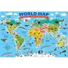 Image de Puzzle 100 piÃ¨ces : Carte illustrÃ©e du monde
