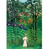 Image de Puzzle 1000 piÃ¨ces : Femme marchant dans une forÃªt exotique, Henri Rousseau