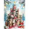 Image de Puzzle 1000 pièces : Sapin de Noël pour chat EuroG-6000-6072
