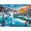 Image de Puzzle 1000 pièces : Le lac Moraine en hiver EuroG-6000-6101