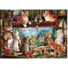 Image de Puzzle 1000 piÃ¨ces : Chats prÃ¨s de l'Aquarium