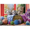 Image de Puzzle 500 pièces XL : Chatons au tricot EuroG-6500-5500