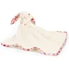 Image de Doudou plat Lapin en fleurs Cream