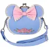 Image de Sac bandoulière femme Loungefly Disney Minnie Floral And Lace Kisslock Bleu 23x10x23 cm LF-WDTB3214