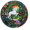Image de Puzzle rond 500 pièces :  Jardin de licorne Eeboo-PZFUNG