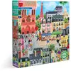 Image de Puzzle carré 1000 pièces : Un jour à Paris Eeboo-PZTPD2