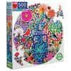 Image de Puzzle Rond 500 PiÃ¨ces : Oiseaux et fleurs