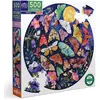 Image de Puzzle rond 500 pièces : Papillons de nuit Eeboo-PZFMOT