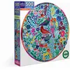 Image de Puzzle 500 pièces : Quatre oiseaux Eeboo-PZFBRD