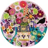 Image de Puzzle 500 pièces Rond : Fruits et Fleurs, Nature morte Eeboo-PZFFUF