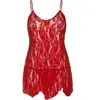 Image de Robe femme Leg Avenue Rose Lace Flair Rouge TU 8717-003