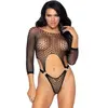 Image de Body manches longues dos string femme Leg Avenue Noir TU 89289-001