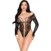Image de Body femme Leg Avenue Net and Lace Teddy Noir TU 89370-001