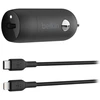 Image de Belkin Chargeur 30W pour allume-cigare avec câble USB-C vers Lightning (Noir)