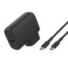 Image de Belkin chargeur secteur 25W USB-C et USB-A avec Batterie externe 5K intégré (Noir)