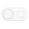 Image de Belkin Chargeur Magsafe Qi2 15W + chargeur pour Airpods (Blanc)
