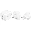 Image de Belkin Chargeur Secteur 70W 2x USB-C + 1x USB-A (45W + 12W +12W) + Kit adaptateur de voyage