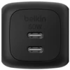 Image de Belkin Chargeur USB-C 50W double USB-C pour ordinateur, Téléphone et Tablette (Noir)