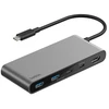 Image de Belkin Hub USB-C avec 1 x HDMI 4K, 2x USB-C, 2x USB-A et Carte SD et 100W Passthrough (Gris)