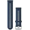 Image de Bracelet de montre à dégagement rapide avec boucle argent Garmin 22 mm 010-11251-3D Bleu 22 mm