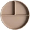 Image de Assiette à compartiments en silicone avec ventouse Natural