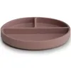 Image de Assiette à compartiments en silicone avec ventouse Cloudy mauve