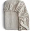 Image de Drap housse en mousseline de coton Fog (100 x 40 cm)