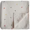 Image de Maxi lange en coton bio Dinosaure (120 x 120 cm)
