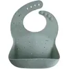 Image de Bavoir à poche en silicone Cambridge blue confetti