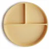 Image de Assiette à compartiments en silicone avec ventouse Pale Daffodil