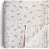 Image de Maxi lange en coton bio Pink Flowers (120 x 120 cm)
