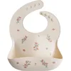 Image de Bavoir à poche en silicone Pink Flowers