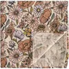 Image de Maxi lange en coton Retro Flowers (120 x 120 cm)