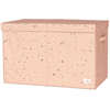 Image de Coffre à jouets en tissu recyclé Terrazzo argile