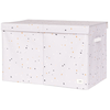 Image de Coffre à jouets en tissu recyclé Terrazzo gris clair