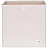 Image de Cube de rangement en tissu recyclé Uni crème