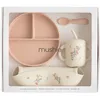 Image de Coffret repas en silicone Pink Flowers (4 pièces)