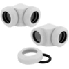 Image de Corsair Hydro X Series XF Raccords à 90° - Blanc (x 2)