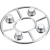 Image de AX8080 Hub Cover Set Satin Chrome (4) AX8080-AXIC8080